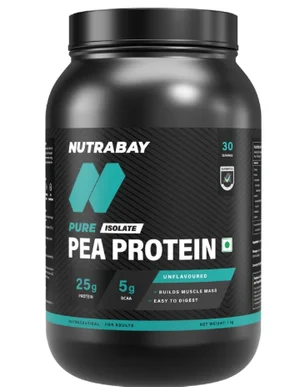 Grab Nutrabay Pure Pea Protein Isolate - 1 Kg Now!