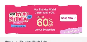 Hurry! Nykaa Birthday Flash Sale – Up to 60% OFF for 5 Hours!
