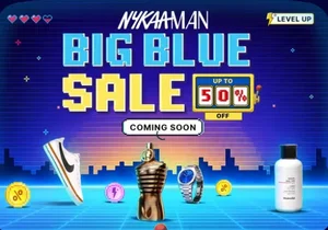 Get Ready! Nykaa Man Big Blue Sale Starts 17 July - Up to 70% OFF!