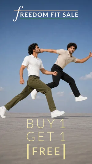 Grab 1 Get 1 Free on Cargo & Formal Trousers!