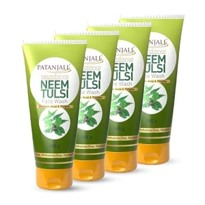 Revitalize Your Skin: Patanjali Neem Tulsi Face Wash Pack of 4