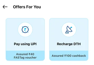 Grab ₹40 Off Fastag + ₹100 Cashback on DTH Recharge!