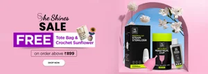 Up to 50% Off at Pee Safe: Free Tote & Crochet Sunflower!