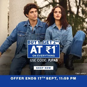BOGO Alert! Buy 1, Get 2nd for ₹1 with Code PJFAB