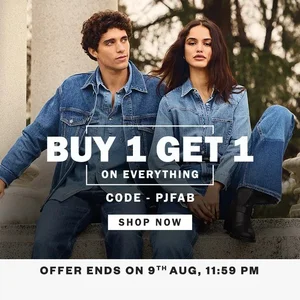 Pepe Jeans: Buy 1 Get 1, 2nd for ₹1! Use Code PJFAB