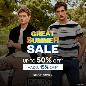 Pepe Jeans Summer Sale: Up to 50% + Extra 15% Off!