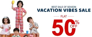 Save 50% on Kids' Vacation Vibe Styles!