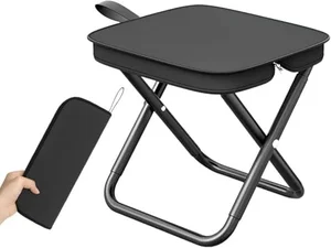 Grab Your Portable Folding Stool - Perfect for Camping and Travel!