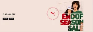 Score 40% Off + Extra 5% on Puma Online Payments!