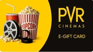 Grab PVR Cinemas E-Gift Card ₹500 for Just ₹350 - Save ₹150!