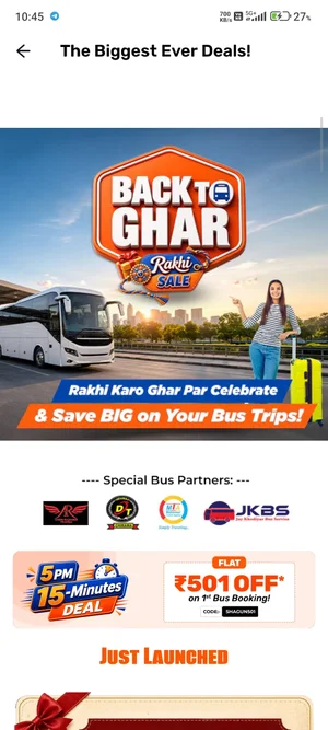 Save ₹501 on Your 1st Bus Booking for Rakhi!