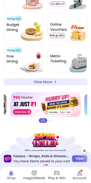 Grab ₹50 Restaurant Voucher for Just ₹1!