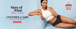 Grab 3 Panties for Just ₹499 - Save 65% Now!