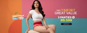 Grab 3 Panties for Just ₹599 - Up to 70% Off at Shyaway!