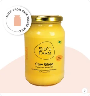 Grab Sid's Farm Cow Ghee 350gm - Fresh & Pure!