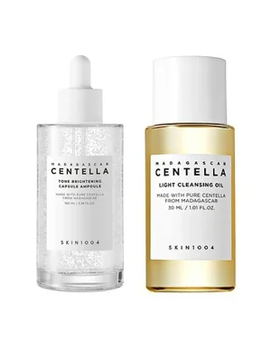 Grab the SKIN1004 Cleansing Oil & Brightening Ampoule Combo Now!