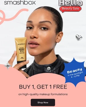 Smashbox Buy 1 Get 1 FREE Today Only! 🛍️