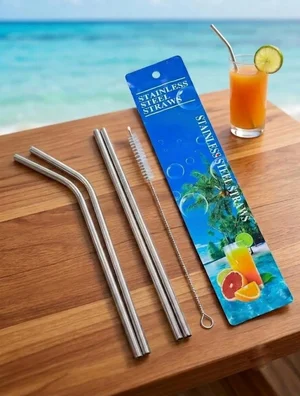 Grab 5 Stainless Steel Straws for Just ₹32!