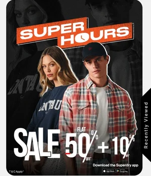 Grab Superdry Tees: 50% Off + Extra 10% Today!