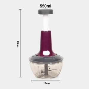 Slice & Dice with Tandem Push Chopper - 550ml Capacity!