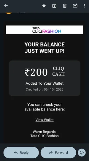 Claim Your Rs200 Free Cash from Tata Cliq!