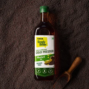 Save 20% on Tata Simply Better Mustard Oil - 1L × 4!