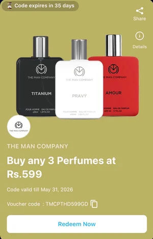 Grab 3 Perfumes for Just ₹599!