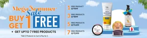 Mega Summer Sale: Buy 1 Get 1 Free + Up to 7 Free Products!