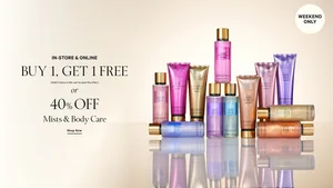 Grab 40% Off + Buy 1 Get 1 Free on Body Care!
