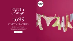 Grab 50% Off Cotton Panties at Victoria's Secret - Only ₹699!