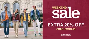 Grab Extra 20% Off This Weekend!