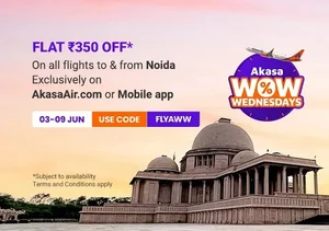 Fly to Noida with ₹350 Off on WOW Wednesdays!