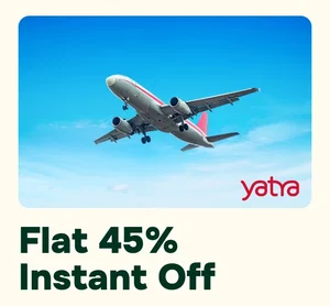 Grab Yatra E-Gift Card ₹1200 at 45% OFF for Just ₹660!