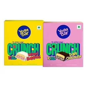 Get 24 Yogabar Crunch Protein Bars - No Added Sugar!