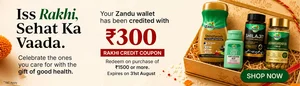 Celebrate Rakhi with ₹300 Off on ZanduCare Orders Over ₹1,500!