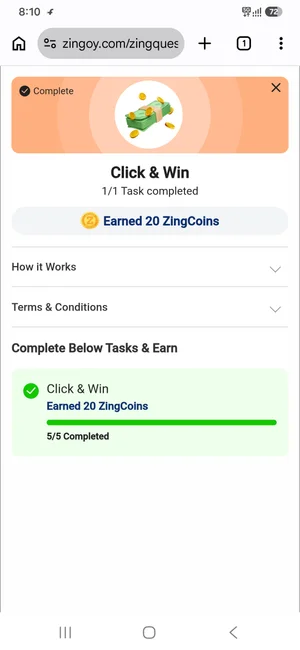 Earn 20 Zing Coins - Just Click and Win!