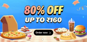 Grab 80% Off Up to ₹160 on Zomato Food Orders!